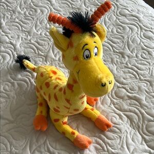 Plush Giraffe Yellow and Orange Toy